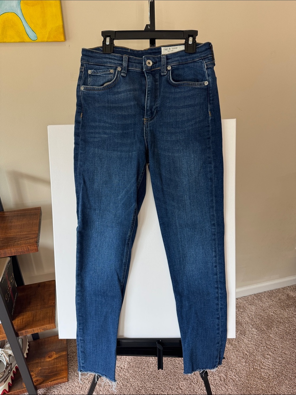 rag & bone size 26 Dark Indigo Ankle Skinny Jeans